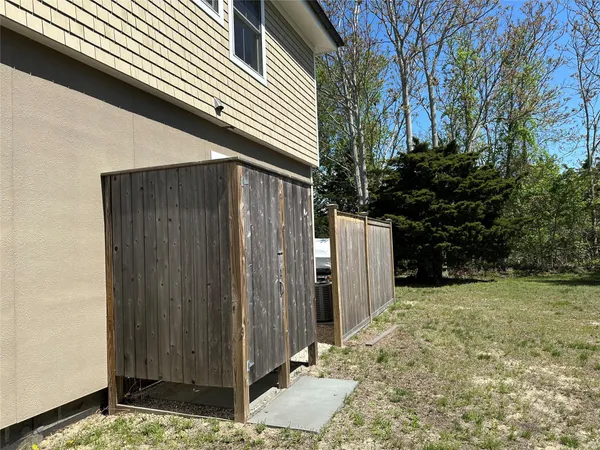 a backyard of a house