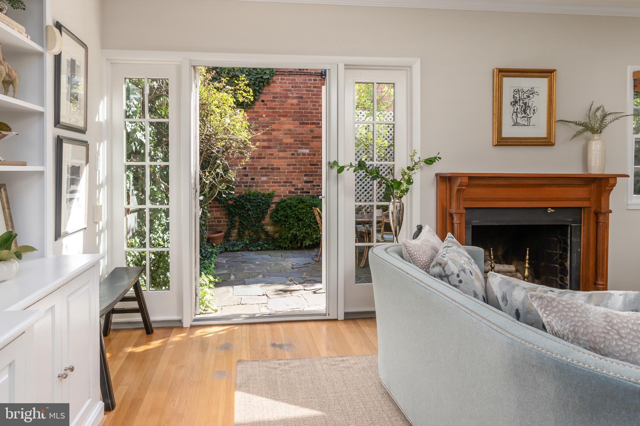 3202 Reservoir Road Northwest Washington, DC 20007 - Photo 9 of 27 Living Room and views to Private Terrace