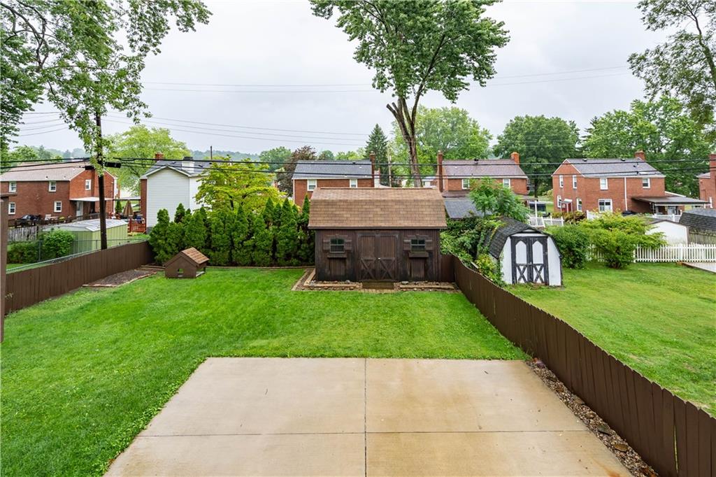 2059 Brookfield Road Pittsburgh, PA 15243 - Photo 3 of 21 The fully fenced level yard is a rarity! There is a spacious shed for storage of lawn equipment and has a loft for more storage.