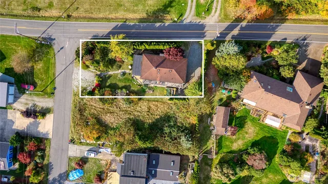 a view of a city with an ocean view