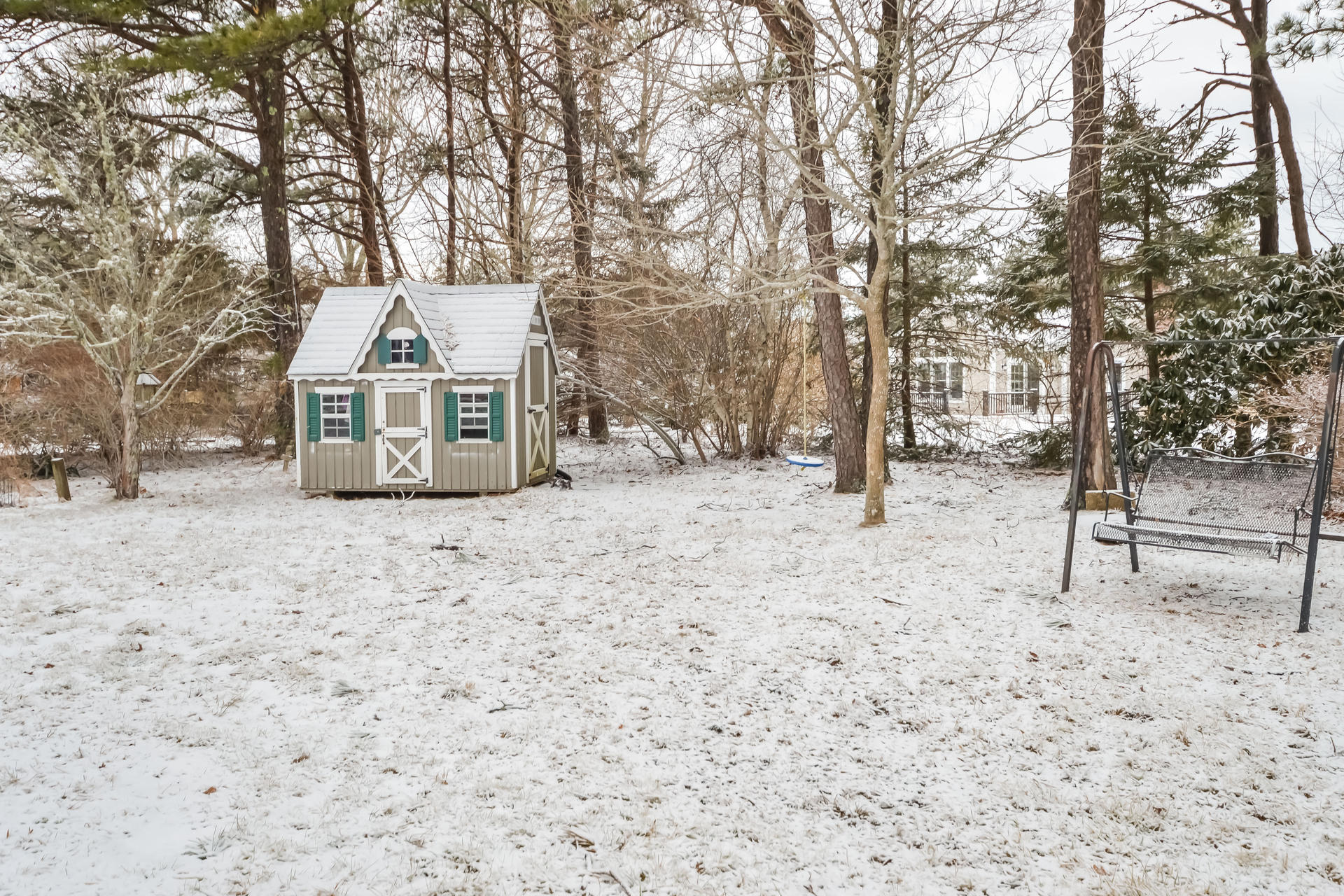 120 Snake Pond Road Forestdale, MA 02644 - Photo 23 of 31 a view of a covered with snow in the yard