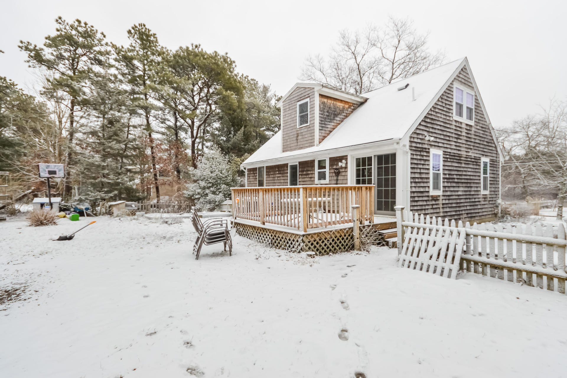 120 Snake Pond Road Forestdale, MA 02644 - Photo 26 of 31 a view of a house with a wooden deck