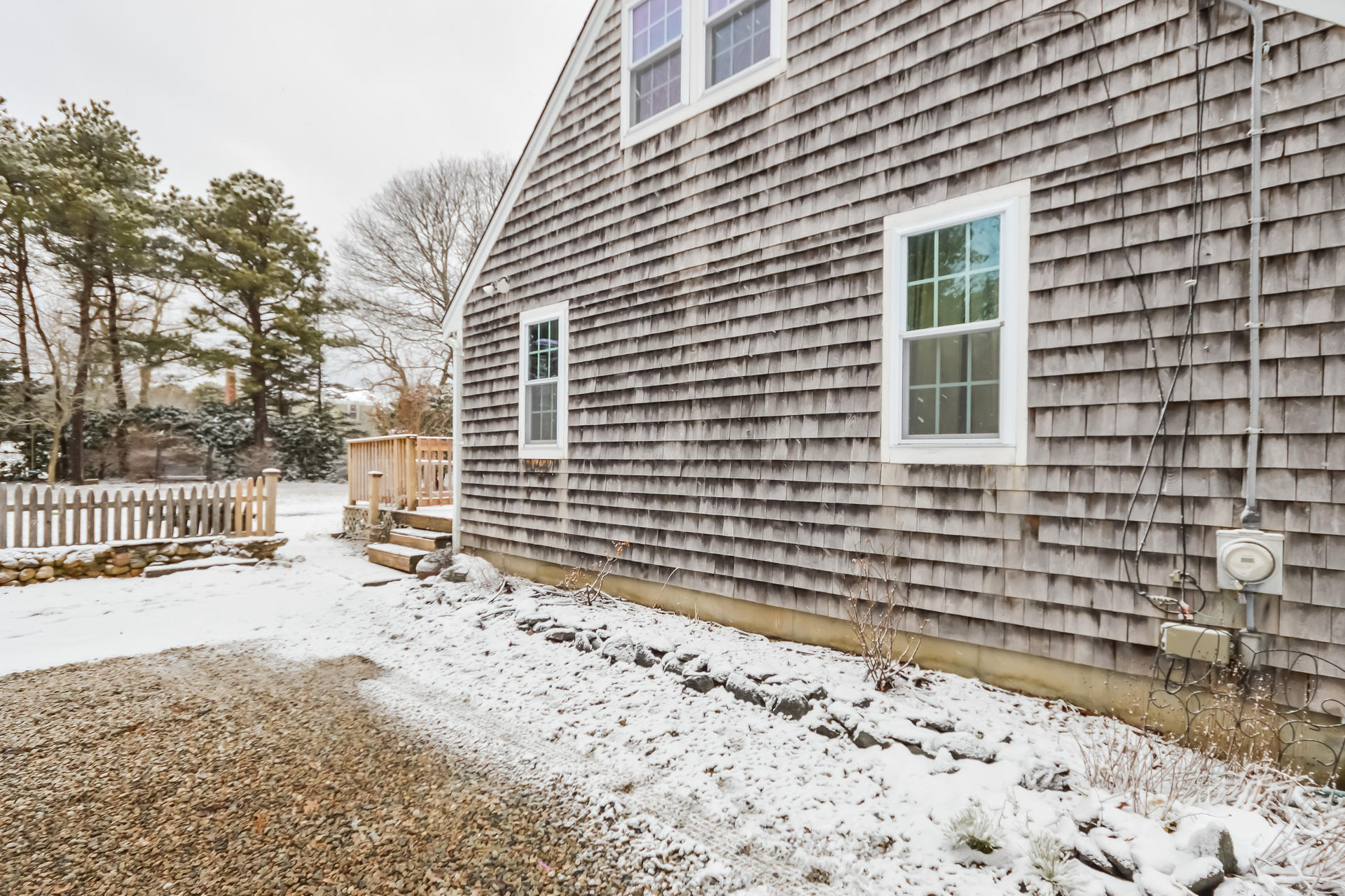 120 Snake Pond Road Forestdale, MA 02644 - Photo 28 of 31 a backyard of a house with a bench
