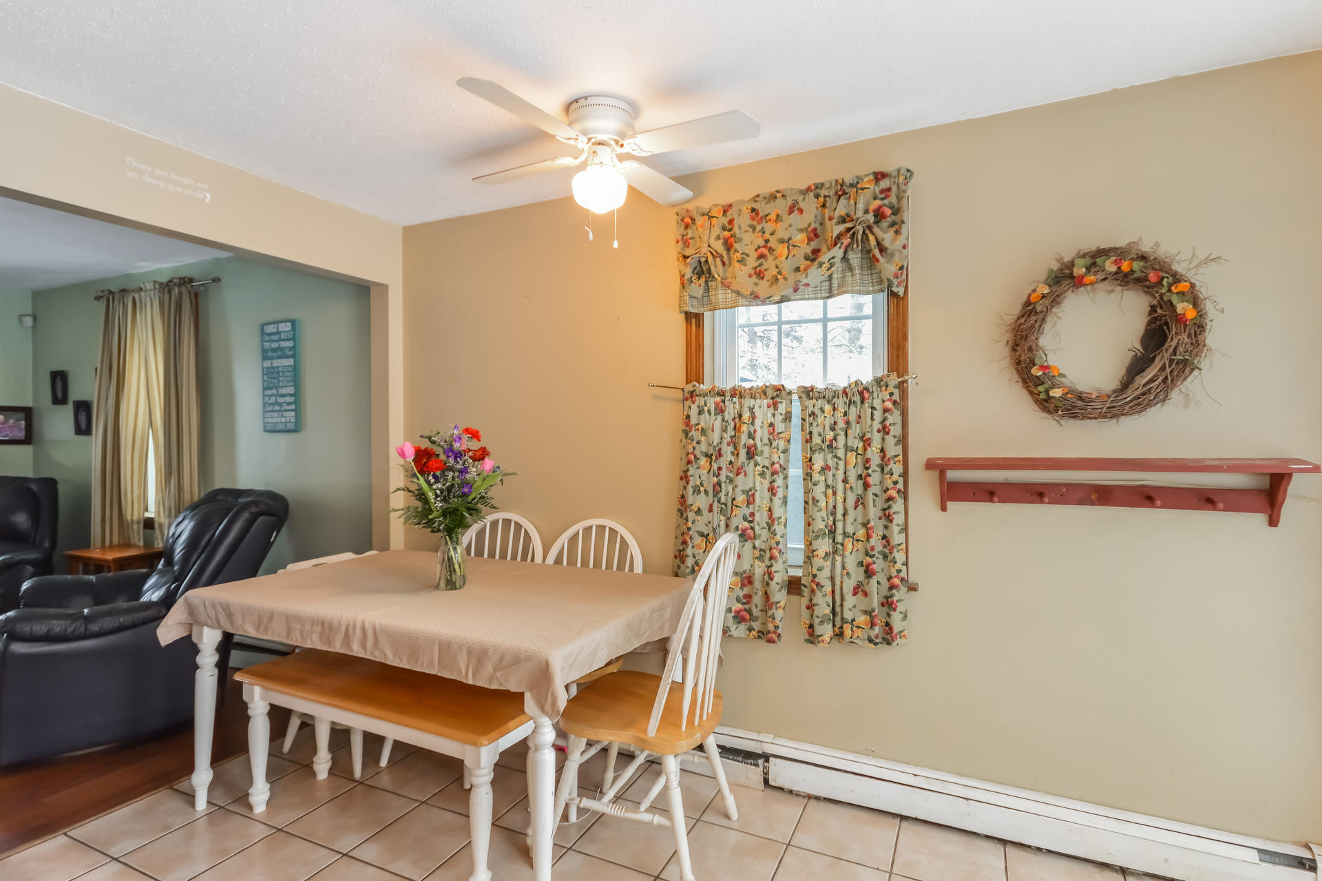 120 Snake Pond Road Forestdale, MA 02644 - Photo 9 of 31 a view of a dining room with furniture and chandelier