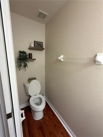 a bathroom with a toilet