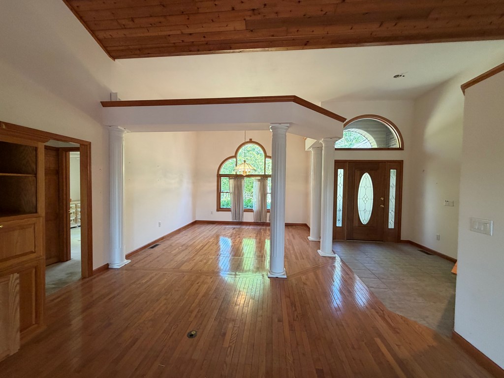78 Timber Ridge Lane Hayesville, NC 28904 - Photo 9 of 43 a view of an entryway with wooden floor