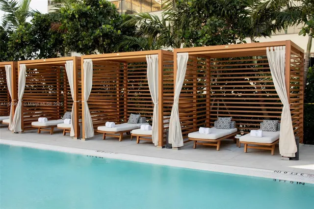 a view of outdoor space with seating area