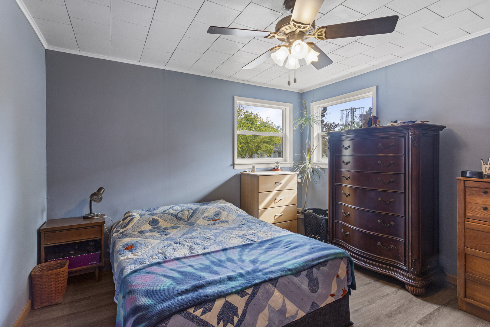 13 Willow Street Dewey, IL 61840 - Photo 19 of 27 a bedroom with a bed and a closet