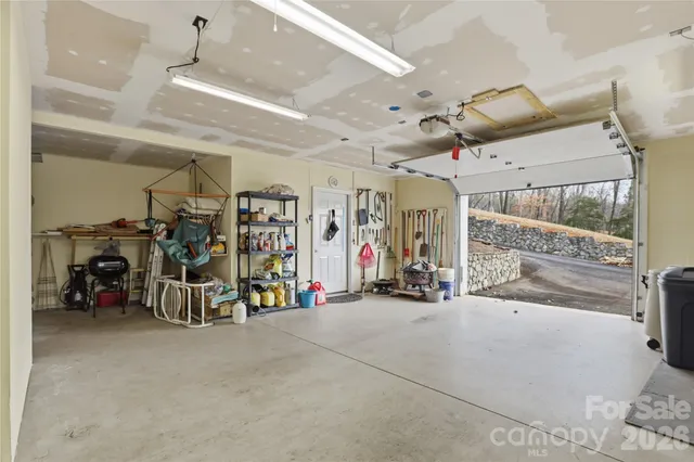 a view of a lake with mountain in the background
