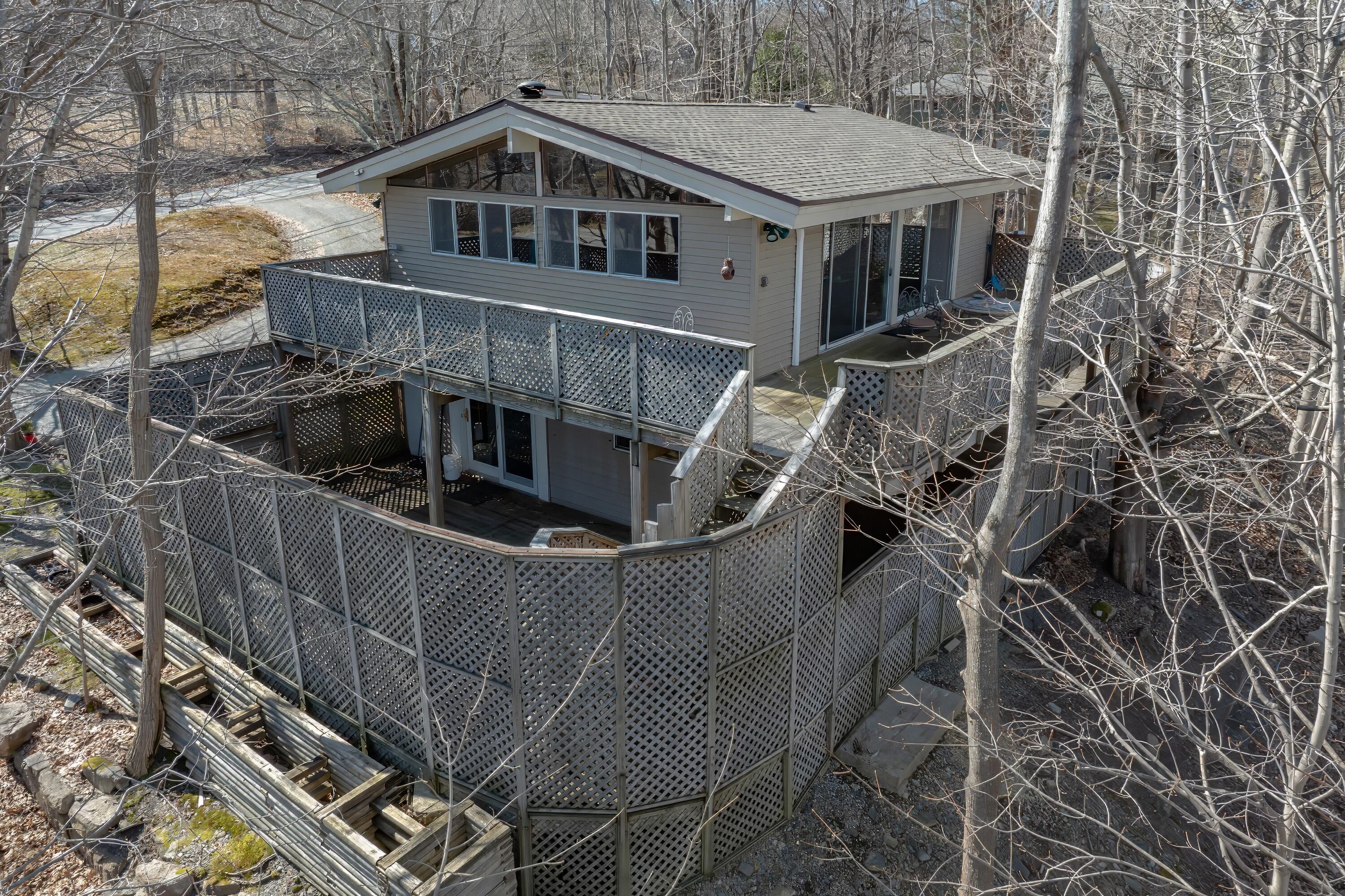 27 Eagle Lake Road Bar Harbor, ME 04609 - Photo 16 of 36 back left aerial