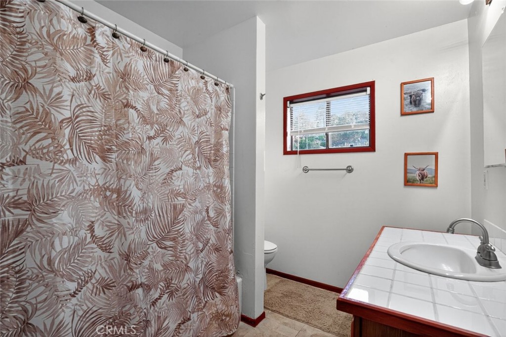 31653 Lake Meadow Road Acton, CA 93510 - Photo 31 of 32 a bathroom with a sink and a mirror