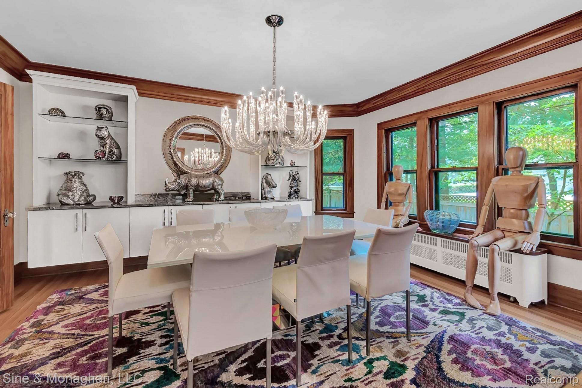 1158 West Maple Road Birmingham, MI 48009 - Photo 19 of 77 Crown moulding, grand sized dining room