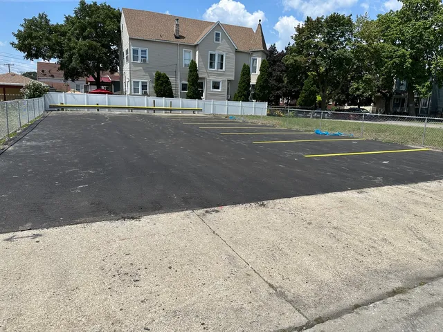 a view of street with houses