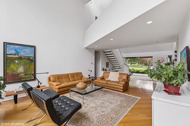 a view of a living room