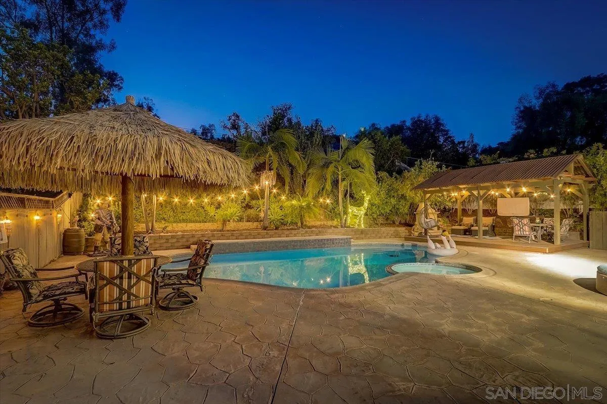 4094 Tambor Road San Diego, CA 92124 - Photo 2 of 49 a view of a swimming pool with an outdoor seating