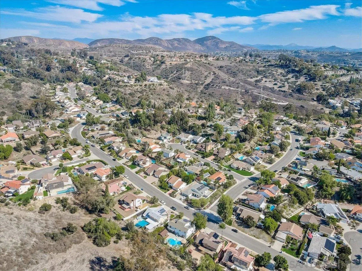 4094 Tambor Road San Diego, CA 92124 - Photo 47 of 49 an aerial view of residential houses with outdoor space
