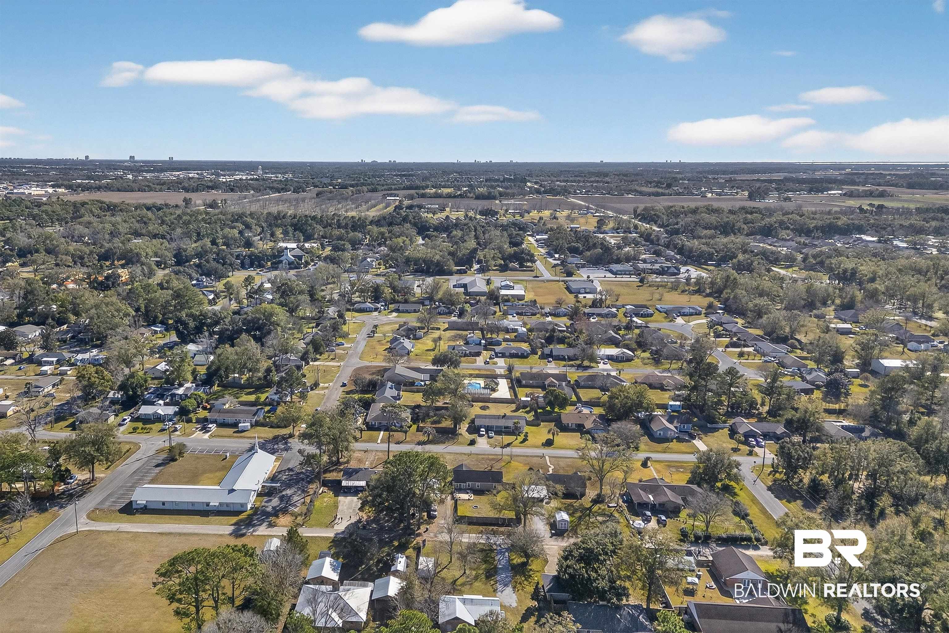 2 Magnolia Circle Foley, AL 36535 - Photo 44 of 45 Aerial overview of property's location with nearby suburban area