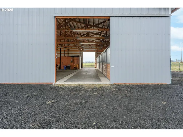 a view of a yard with an ocean beach