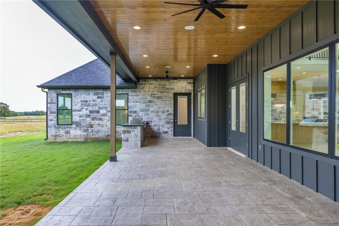 10717 Harvey Ranch Road College Station, TX 77845 - Photo 38 of 48 Covered Patio w/ Outdoor Kitchen