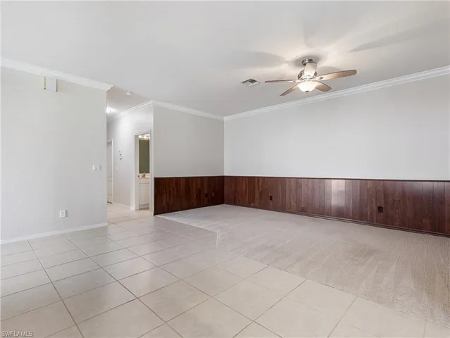 a view of an empty room