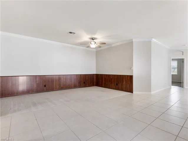 a view of an empty room