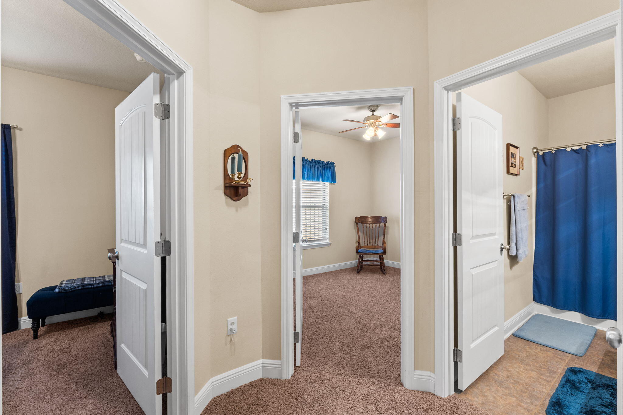 67 Secret Street Freeport, FL 32439 - Photo 57 of 63 a view of a livingroom with wooden floor and a bathroom