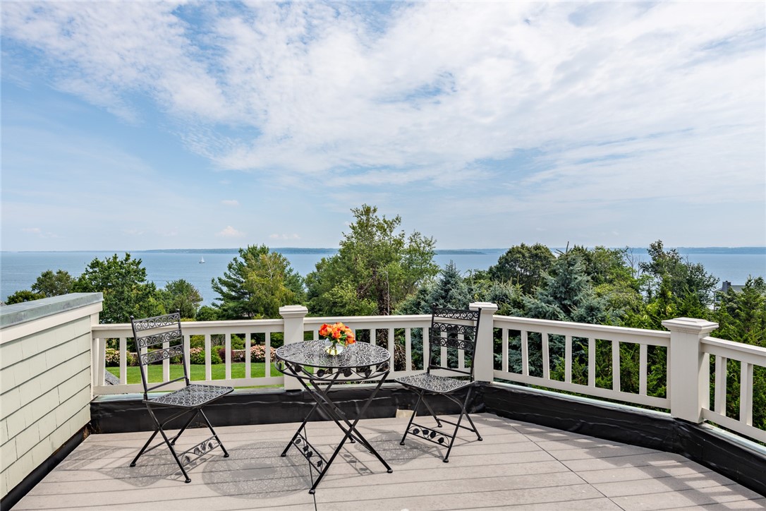 1076 East Shore Road Jamestown, RI 02835 - Photo 34 of 50 Third floor deck. Perfect place for morning coffee as you watch the sun rise.