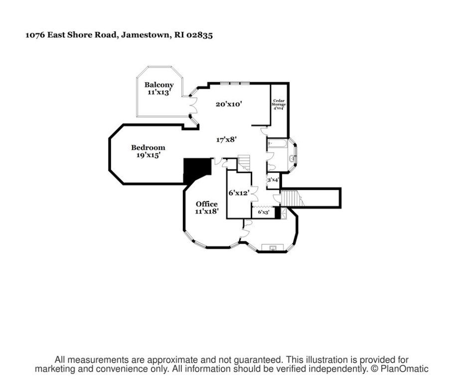 1076 East Shore Road Jamestown, RI 02835 - Photo 47 of 50 Floor plan-third floor