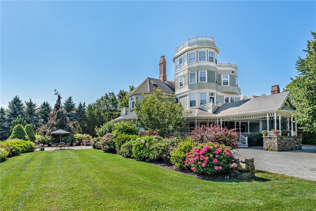 1076 East Shore Road Jamestown, RI 02835 - Photo 6 of 50 Beautiful manicured lawns with room to add a pool.