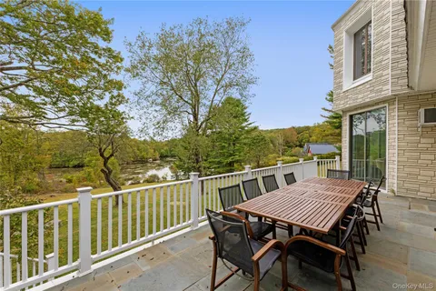 a view of a yard with an outdoor space