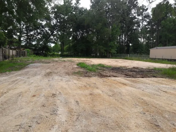 a view of backyard with green space