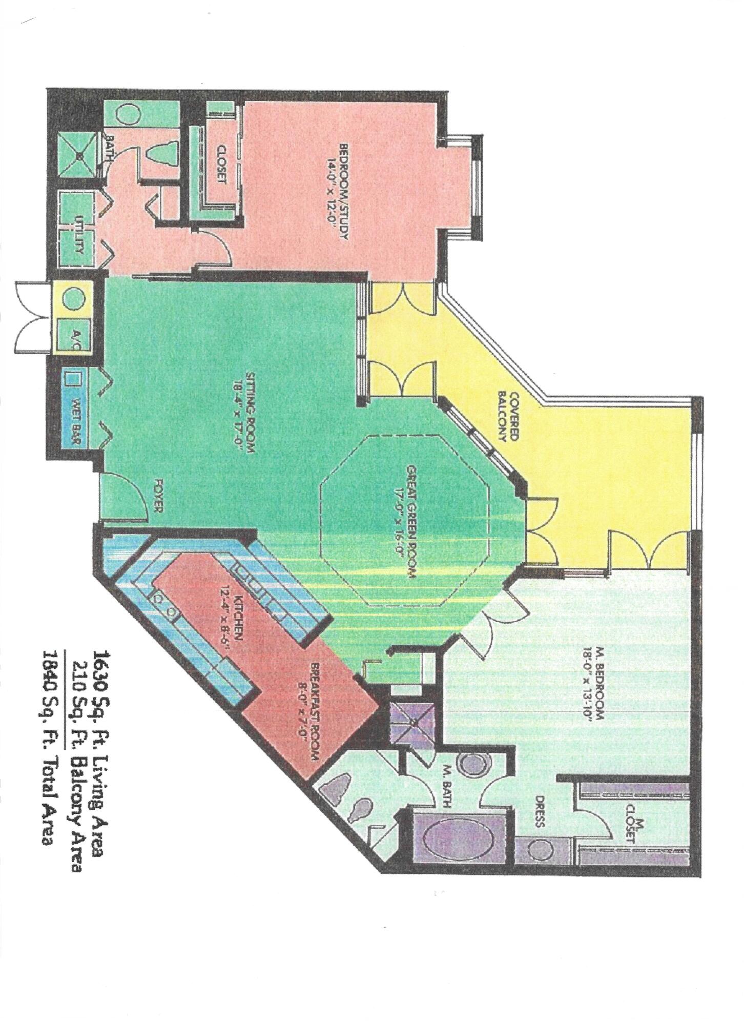 100 Southeast 5th Avenue, Unit 410 Boca Raton, FL 33432 - Photo 63 of 63 floor plan