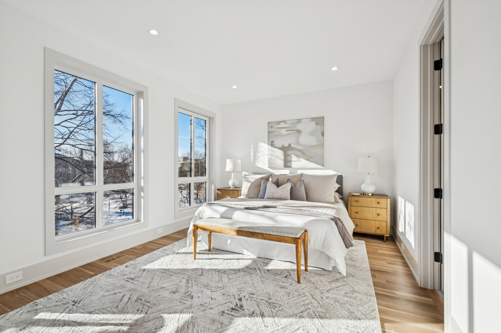 2246 West Lyndale Street, Unit 2 Chicago, IL 60647 - Photo 17 of 27 a bed room with a bed and a window