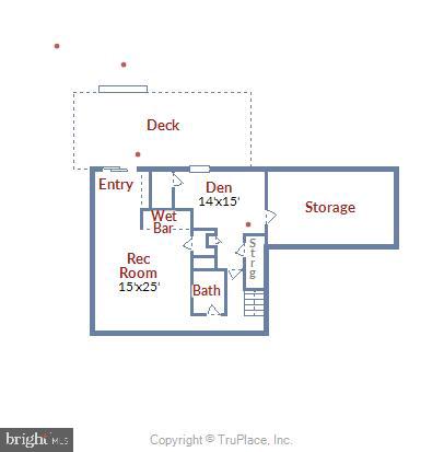 1113 Red Harvest Road Gambrills, MD 21054 - Photo 35 of 35 Lower Level Floor Plan