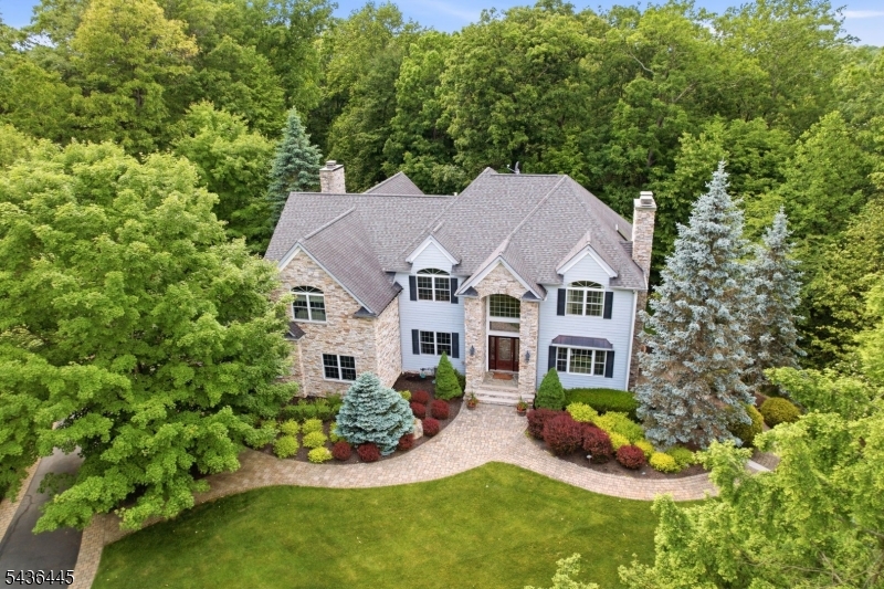 4 Windemere Way Sparta, NJ 07871 - Photo 2 of 50 a aerial view of a house with swimming pool and garden