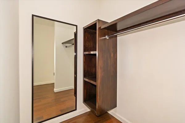 a view of closet area