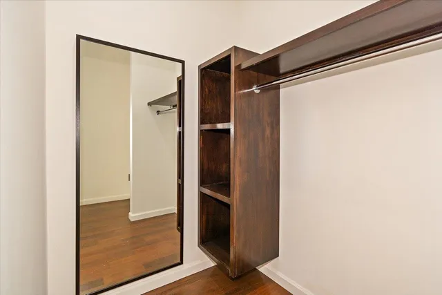 a view of closet area