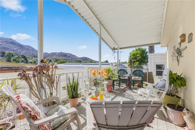 a view of balcony and patio