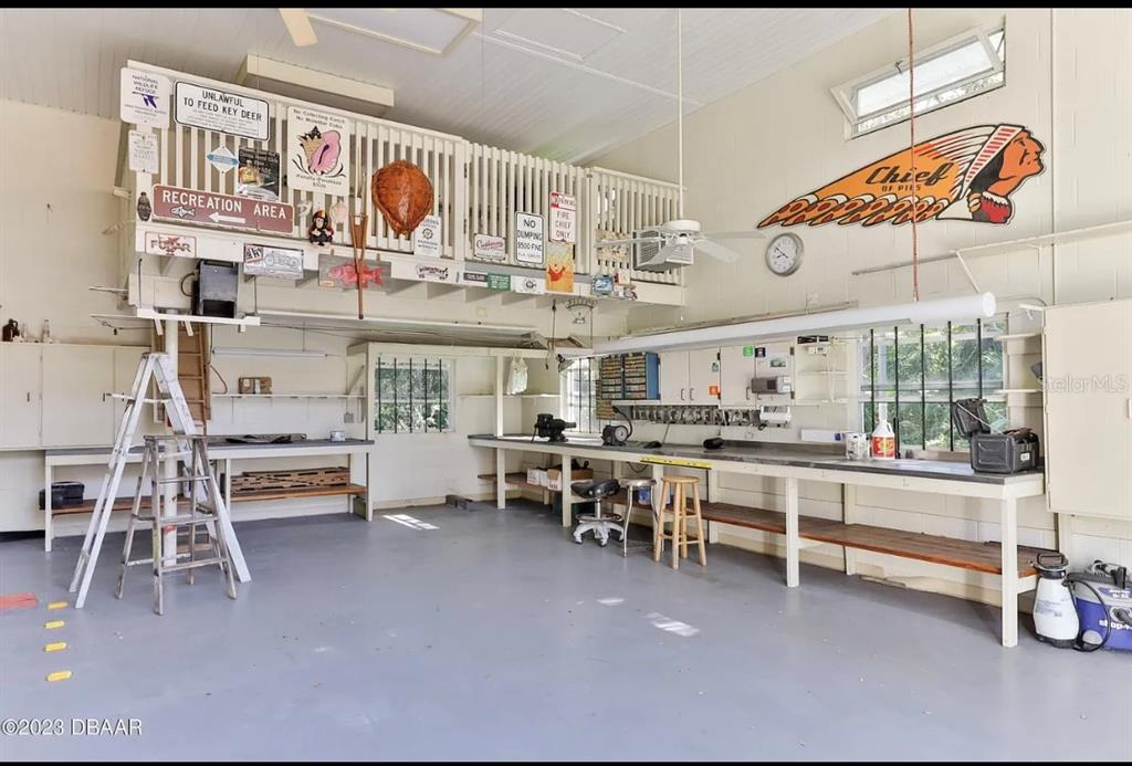 4895 Sailfish Drive Ponce Inlet, FL 32127 - Photo 31 of 34 a kitchen with stainless steel appliances lots of white furniture