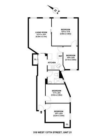 $419,000 | 518 West 134th Street, Unit 21 | Manhattanville