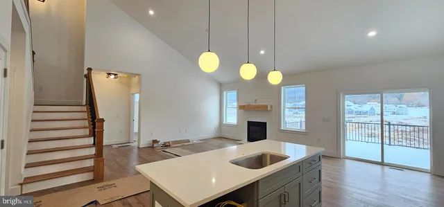 a view of an ocean beach