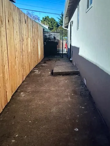 a view of outdoor space and deck