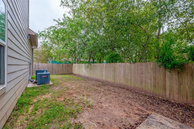 a backyard of a house