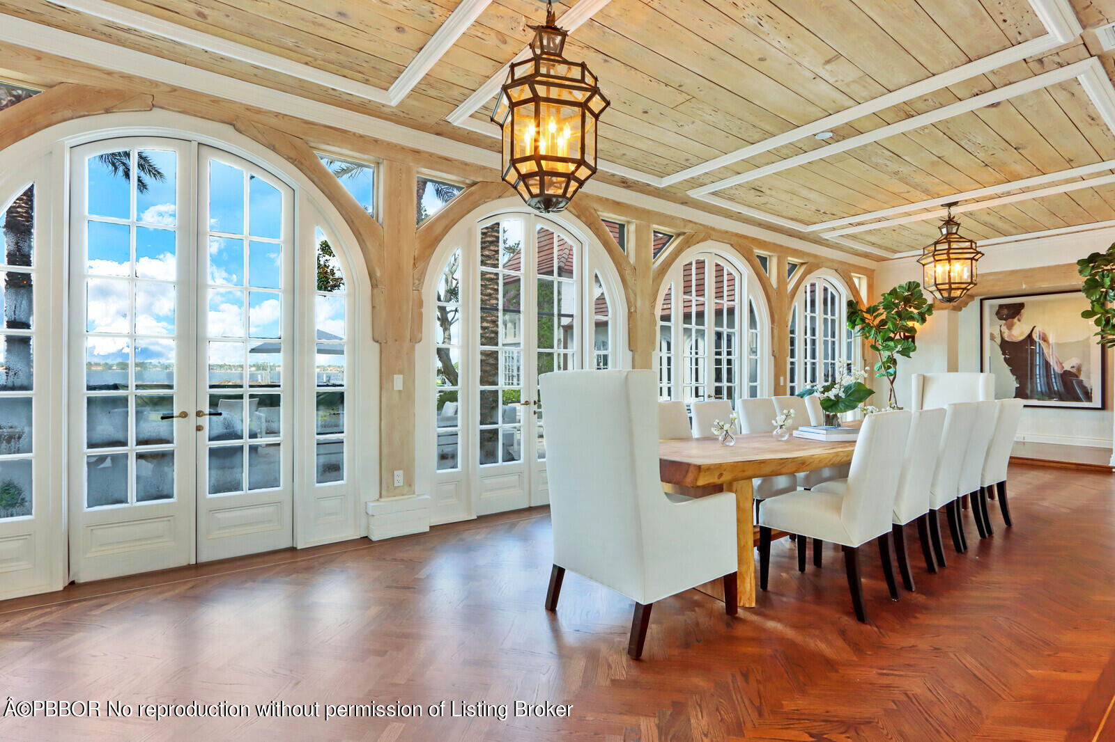210 Via Del Mar Palm Beach, FL 33480 - Photo 14 of 85 a view of a dining room with furniture window and wooden floor