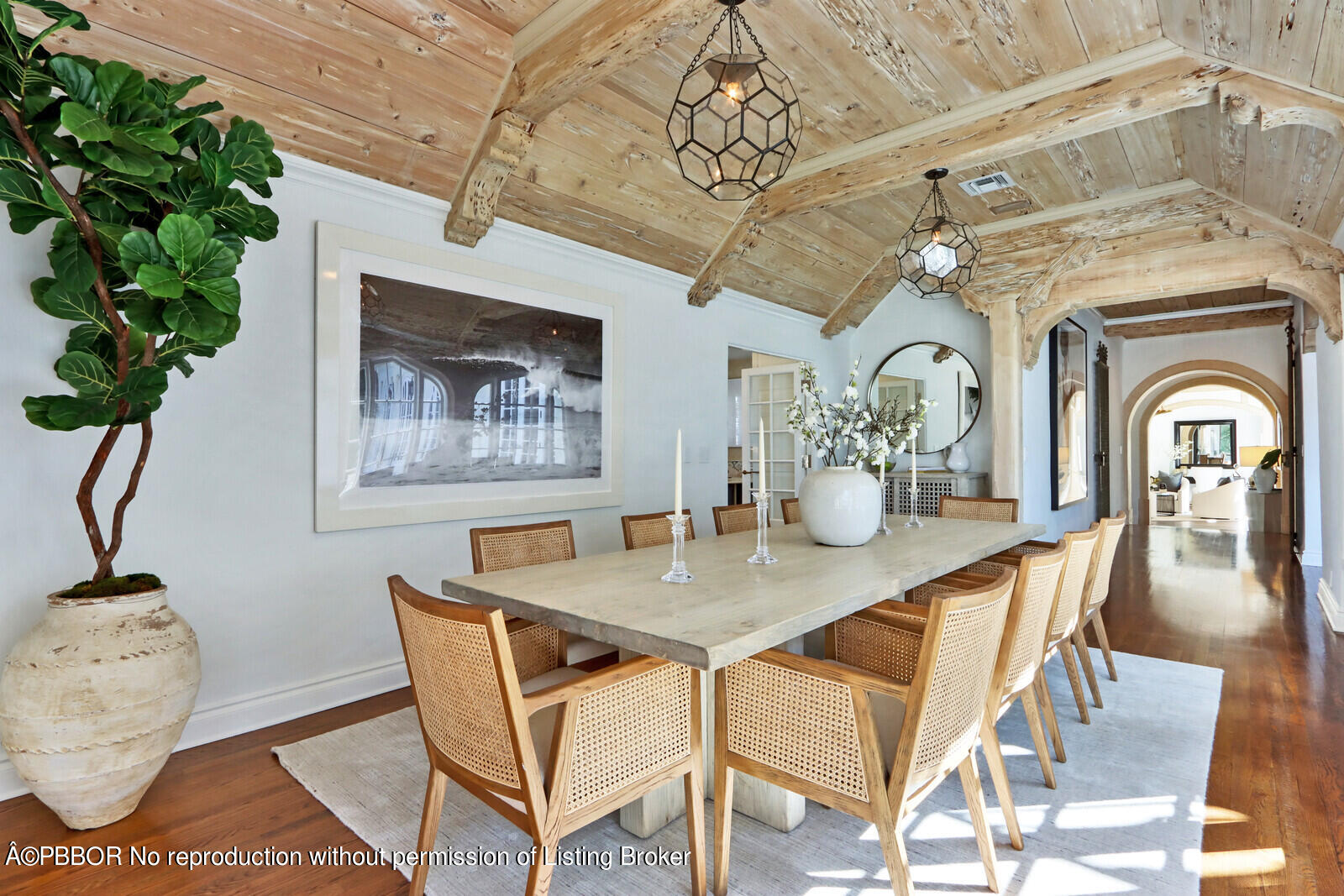 210 Via Del Mar Palm Beach, FL 33480 - Photo 19 of 85 a view of a dining room with furniture
