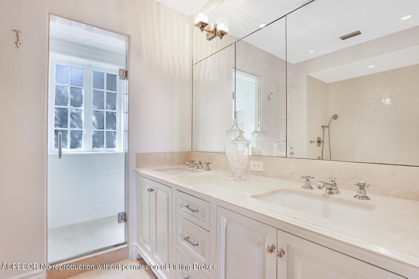 210 Via Del Mar Palm Beach, FL 33480 - Photo 38 of 85 a bathroom with a sink double vanity and a mirror