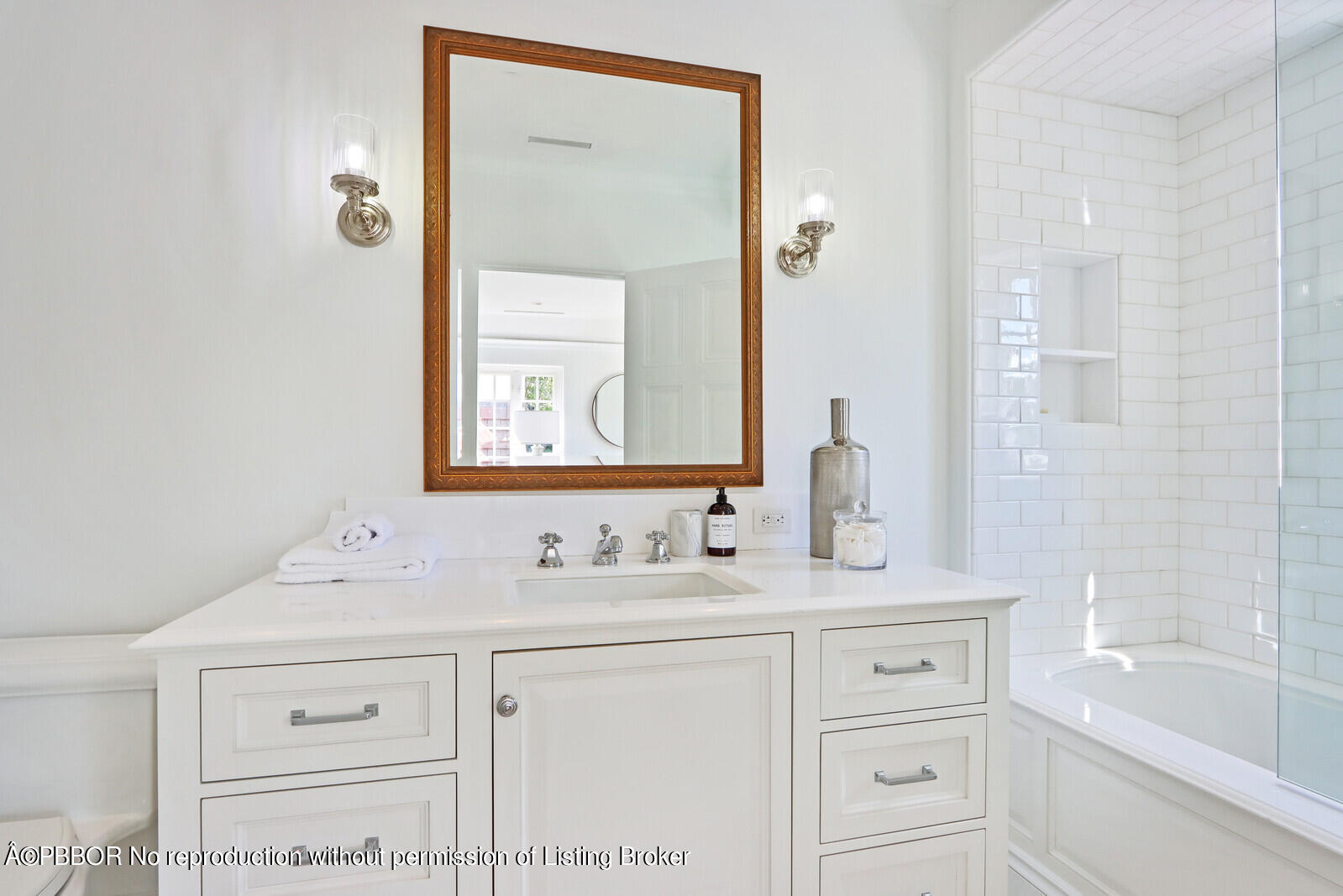 210 Via Del Mar Palm Beach, FL 33480 - Photo 48 of 85 a bathroom with a sink vanity and a mirror
