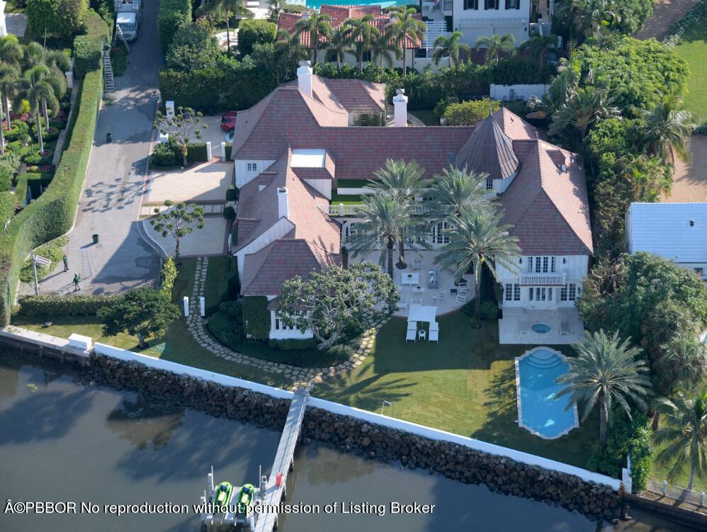 210 Via Del Mar Palm Beach, FL 33480 - Photo 85 of 85 an aerial view of house with yard swimming pool and outdoor seating