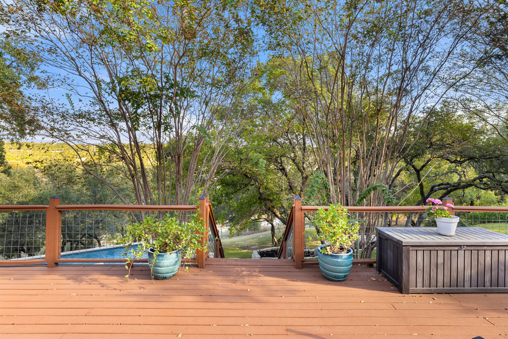 3507 Bee Creek Road Spicewood, TX 78669 - Photo 37 of 40 a view of outdoor space deck and mountain view