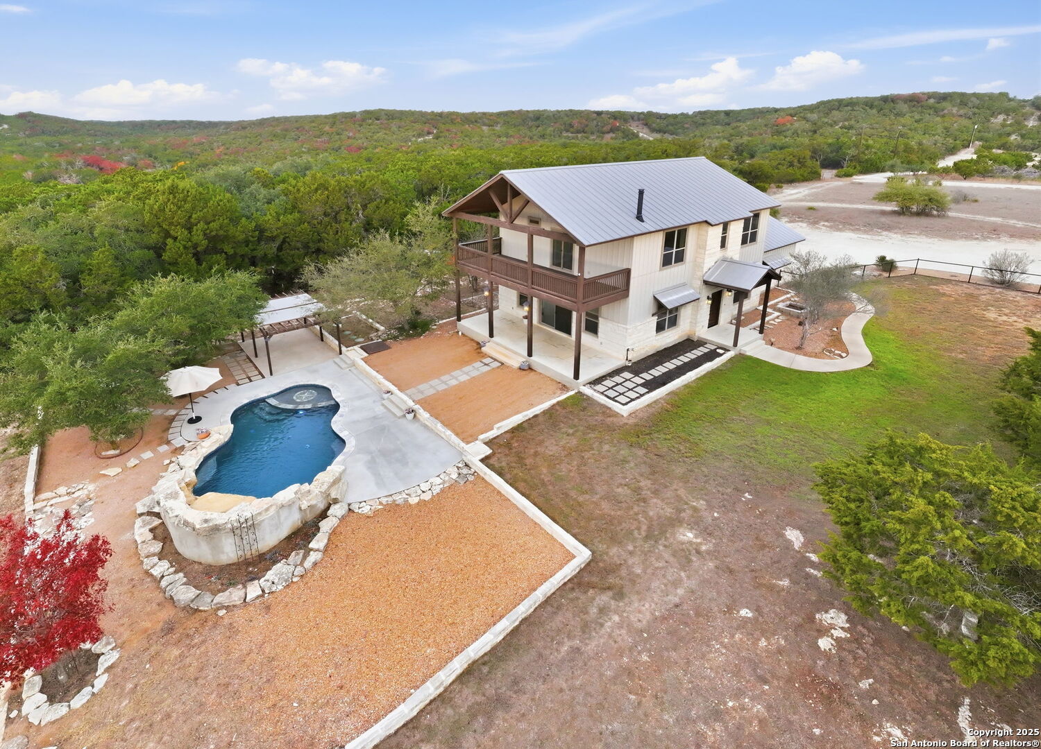 1275 Mystic Breeze Spring Branch, TX 78070 - Photo 42 of 50 an aerial view of a house with a ocean view